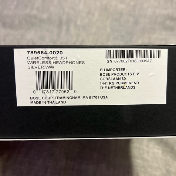 Bose QuietComfort 35 Series II QC35 Wireless Noise Cancelling Headphones Silver - Picture 15 of 16